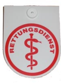 Autoplakette RETTUNGSDIENST